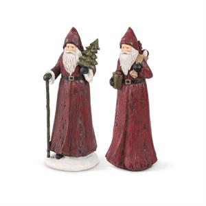 K&K Seasonal Decor Vintage Resin Santa