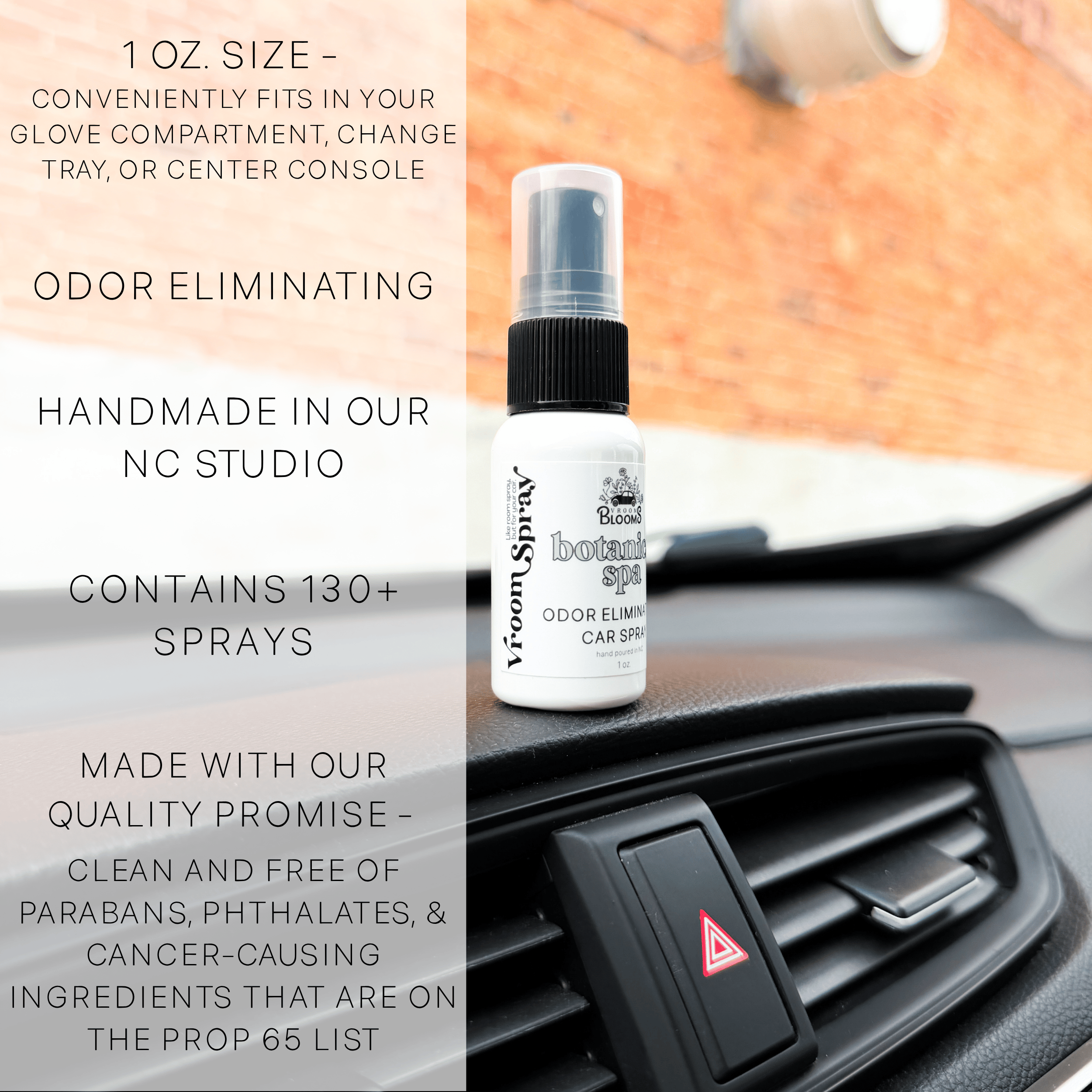 Vroom Spray Odor Eliminating Car Air Freshener & Interior Spray