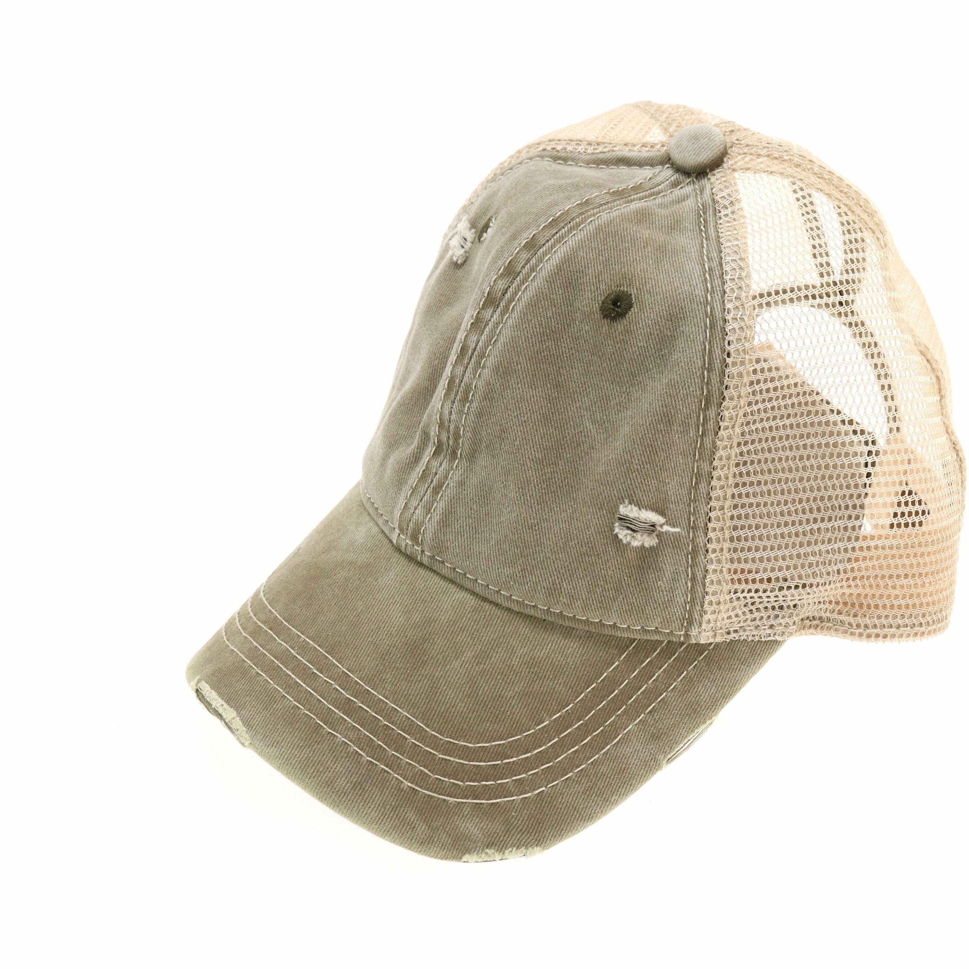 Washed Mesh Back High Pony CC Baseball
