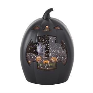 Water Spinning LED Black Pumpkin
