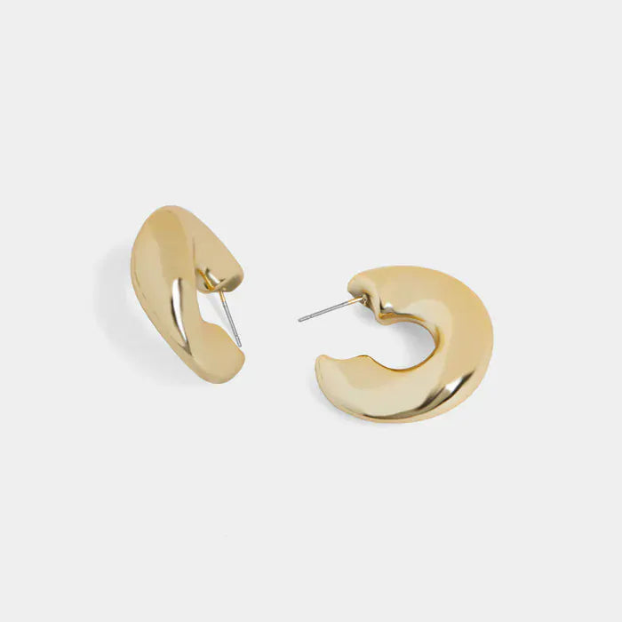 Whispers Chrome Hoop Earring