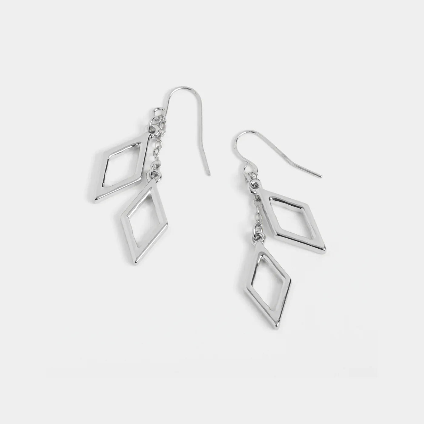 CoCo Carmen Earrings Gold Whispers Double Diamond Earring