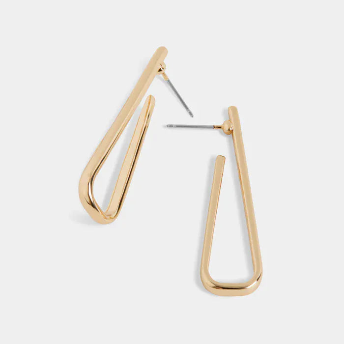 Whispers Pin Drop Hoop Earring