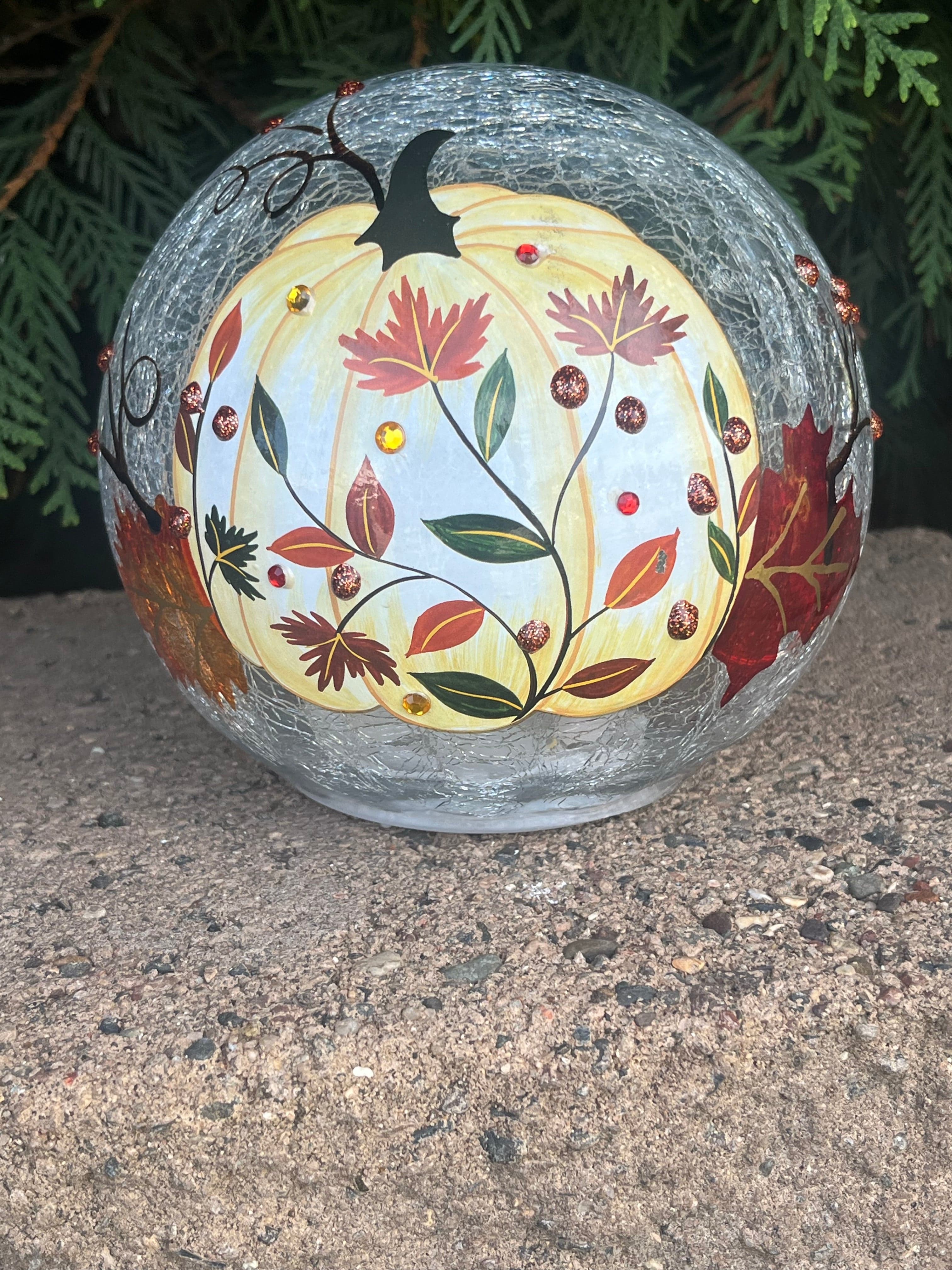 White Pumpkin Branch Orb