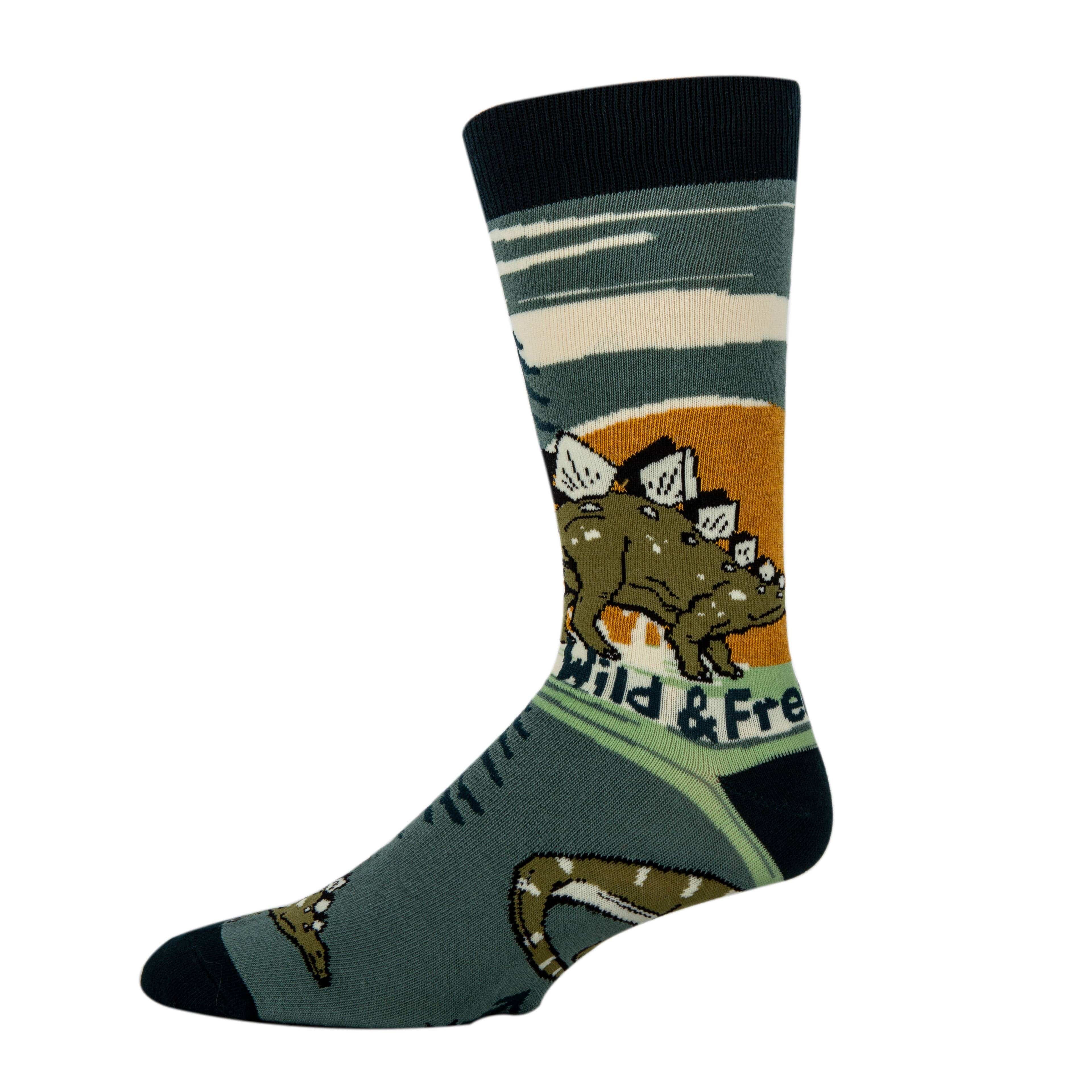 Oooh Yeah/Sock It Up/Oooh Geez Slippers Socks Wild & Free Men's Cotton Crew Socks