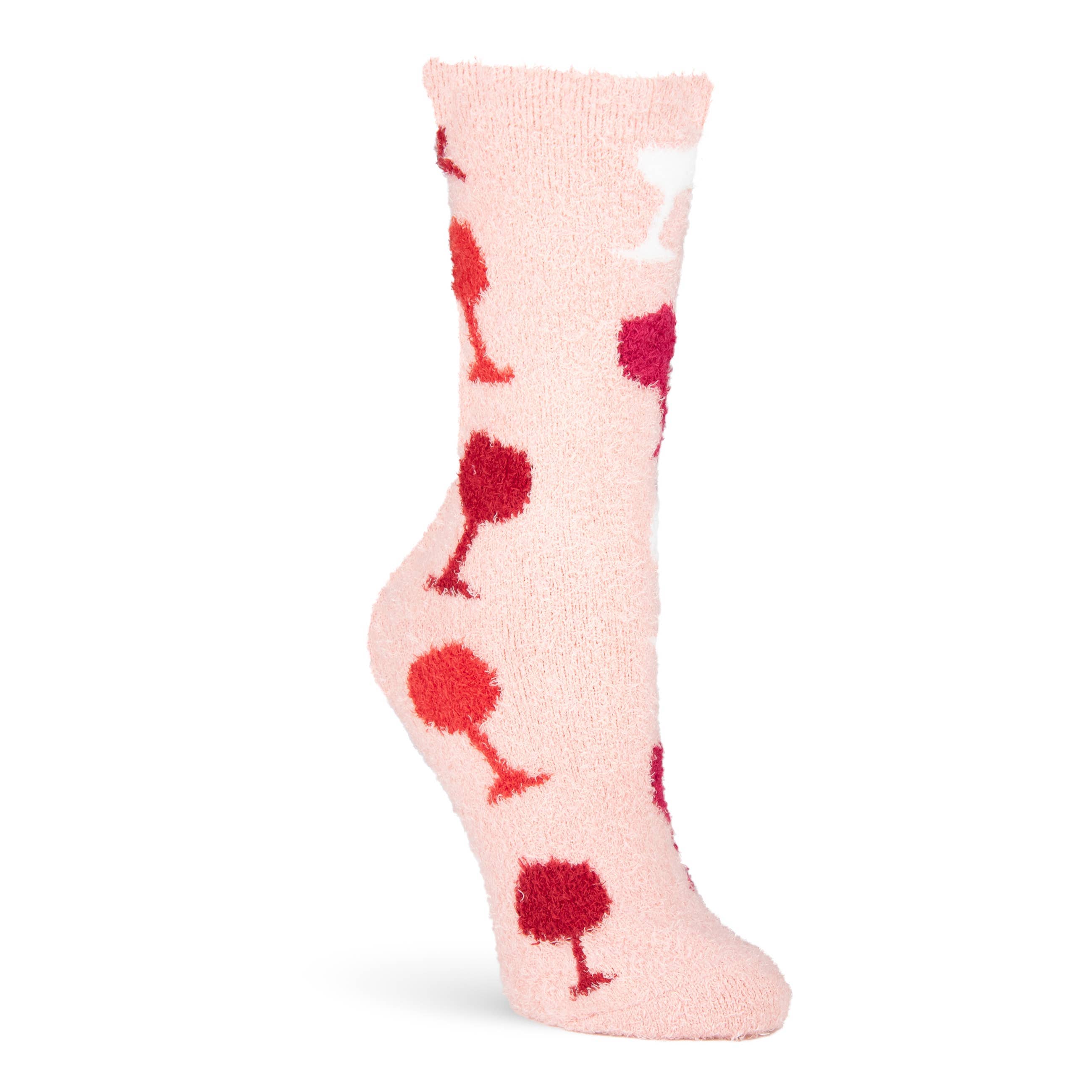 Amanda Blu Wine Fuzzy Socks