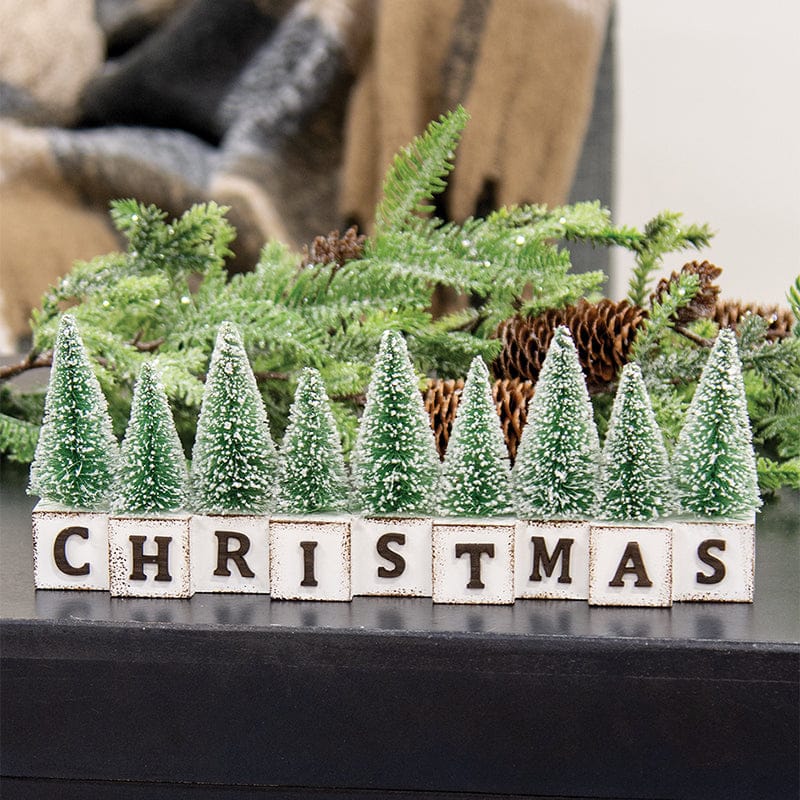 MJJ #8 (Melissa) Block Sitter Winter Sparkle Forest Christmas Block Sitter