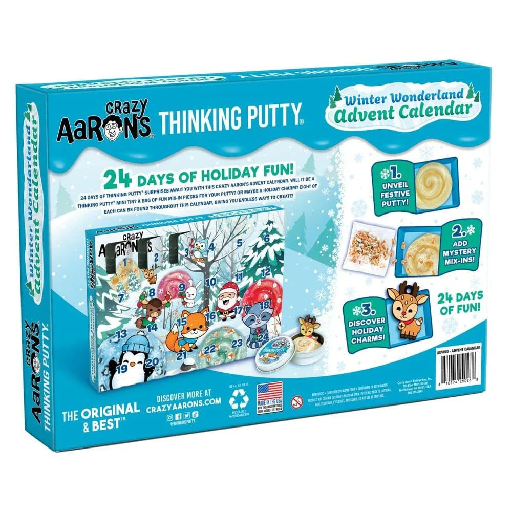 Crazy Aarons Putty Winter Wonderlad Advent Calendar Aarons Thinking Putty
