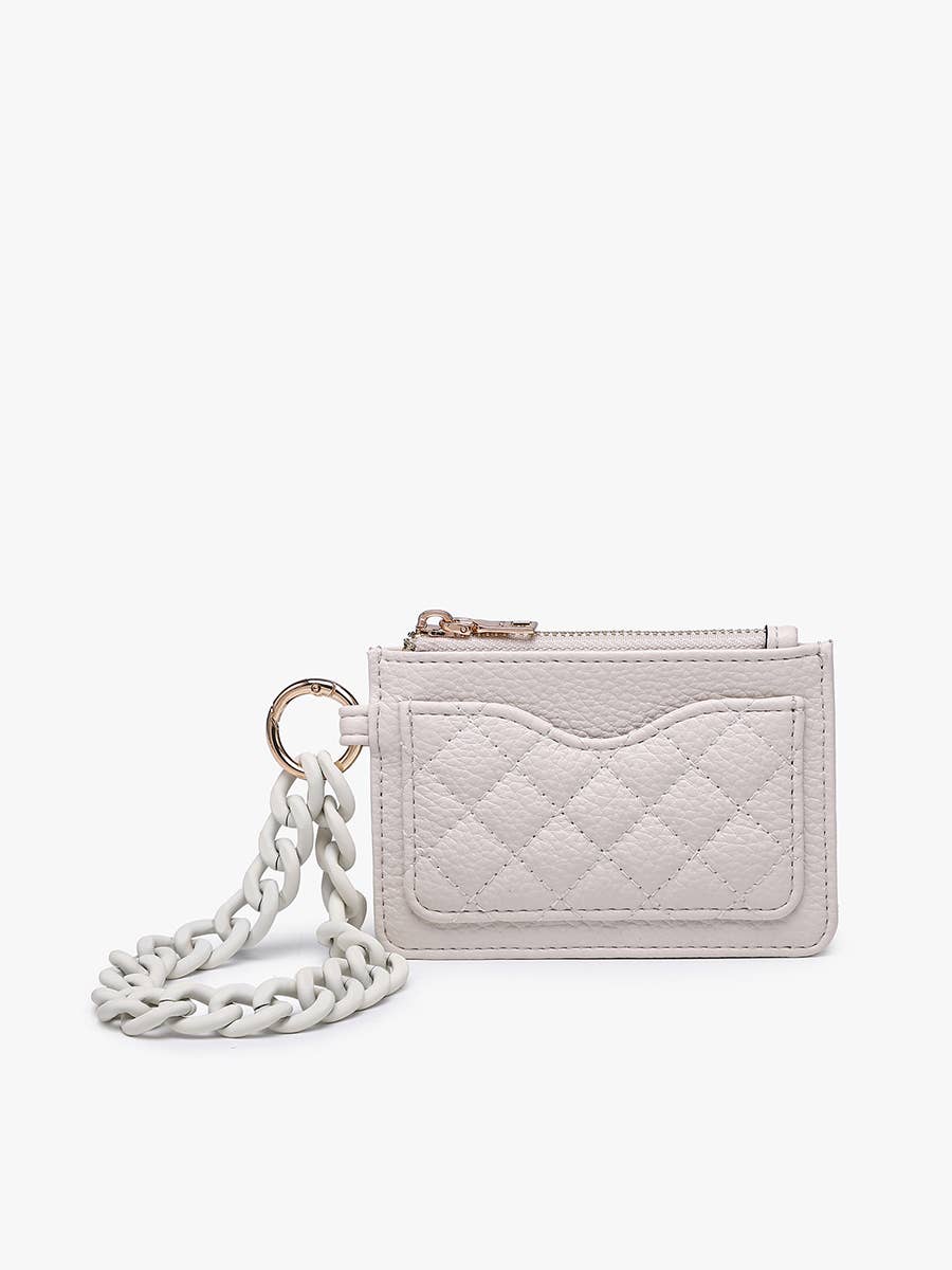 Rhodes RFID Quilted Wallet w/ Chain Wristlet