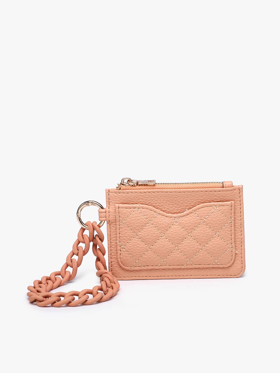Jen & Co.  Rhodes RFID Quilted Wallet w/ Chain Wristlet