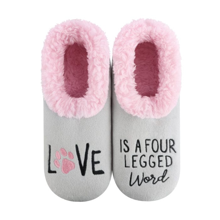Snoozies Slippers Women's LOVE Is A Four Legged Word Snoozies Slippers