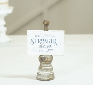 Wood Tabletop Sign 