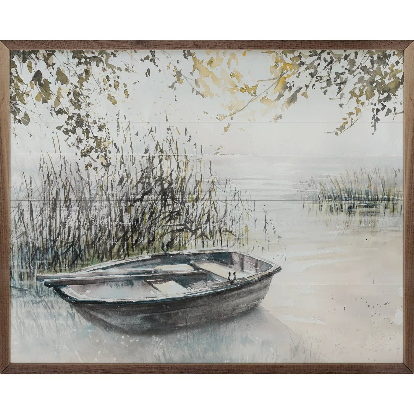 Kendrick Home print Wooden Boat On Lake Print