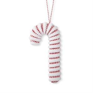 K&K Seasonal Decor Wool Candy Cane Ornament