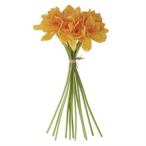K&K Artificial Floral Yellow & Orange Real Touch Daffodil