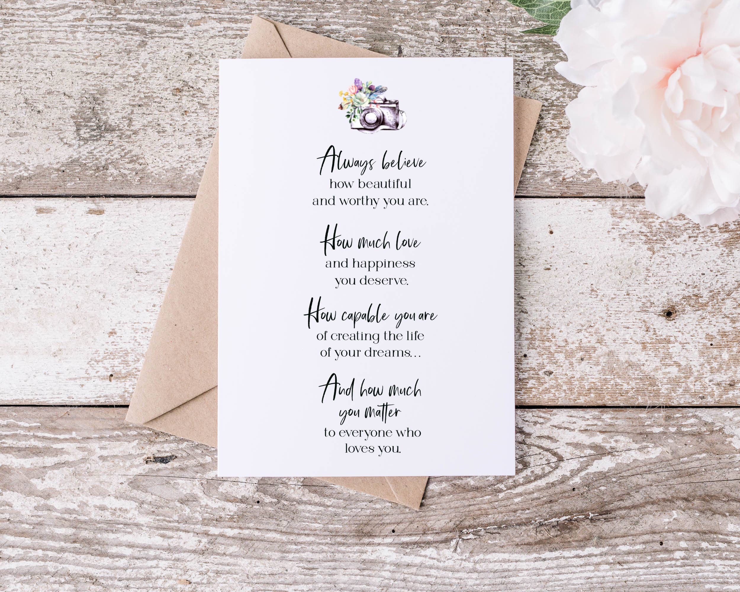 You are Worthy Birthday Card