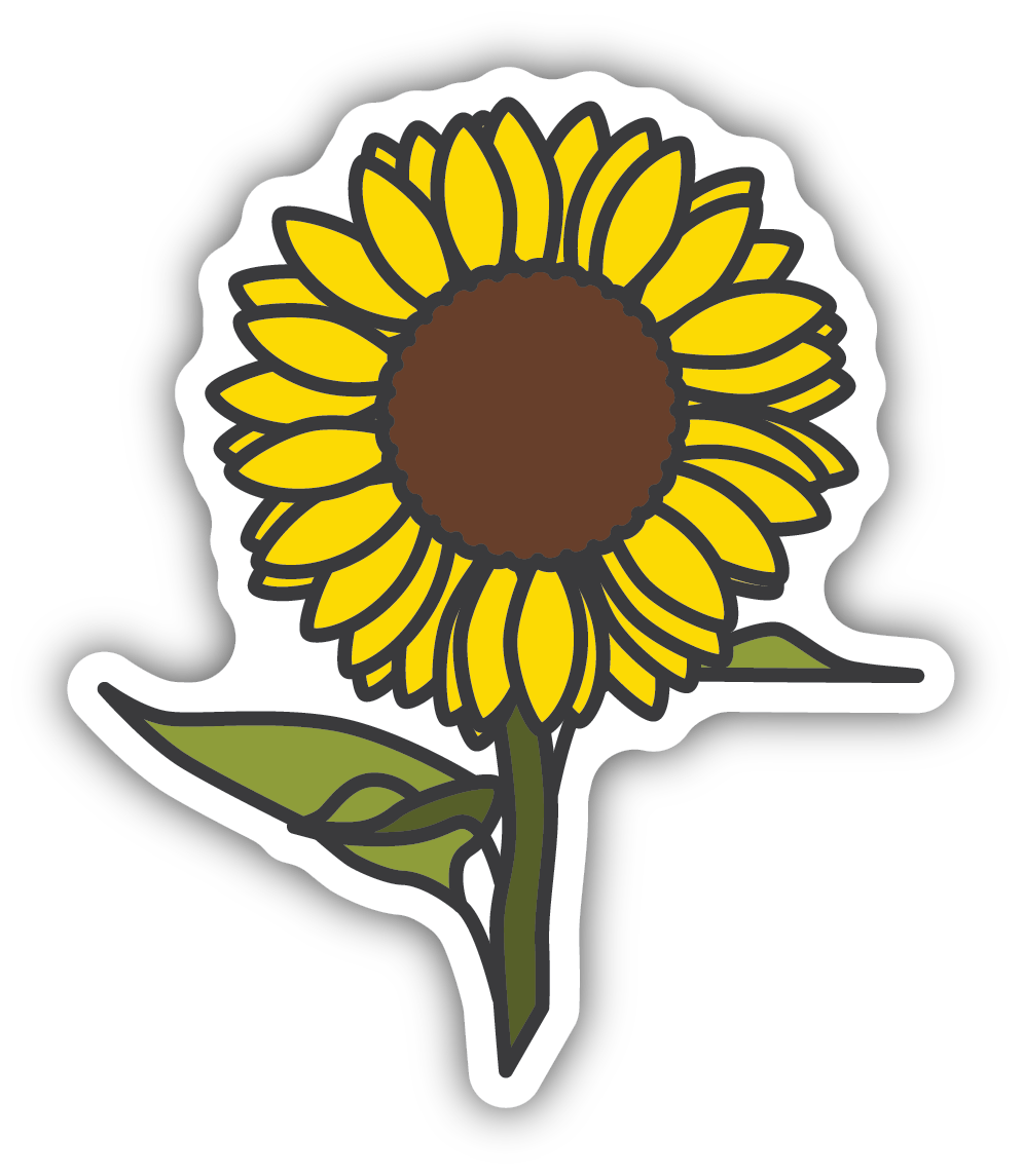 Sunflower Vinyl Sticker