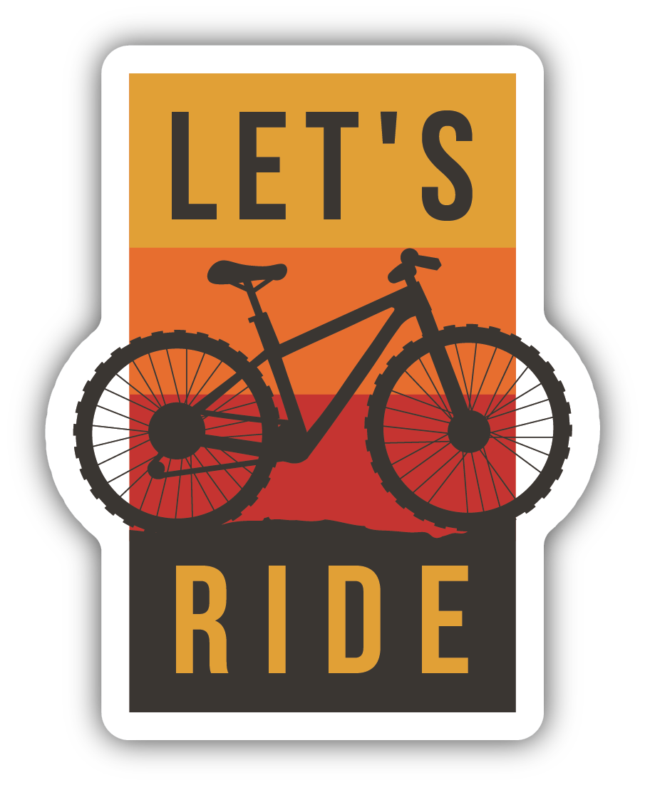 Let's Ride Vinyl Sticker