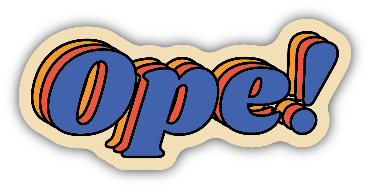 Ope Vinyl Sticker