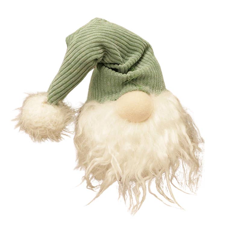 Green Corduroy Stocking Hat Gnome