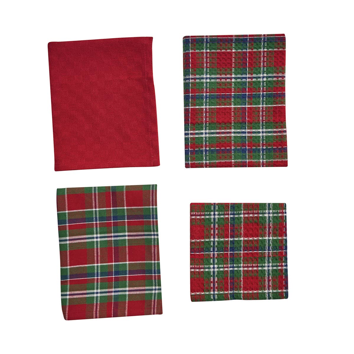 Festive Plaid Dishtowel Set