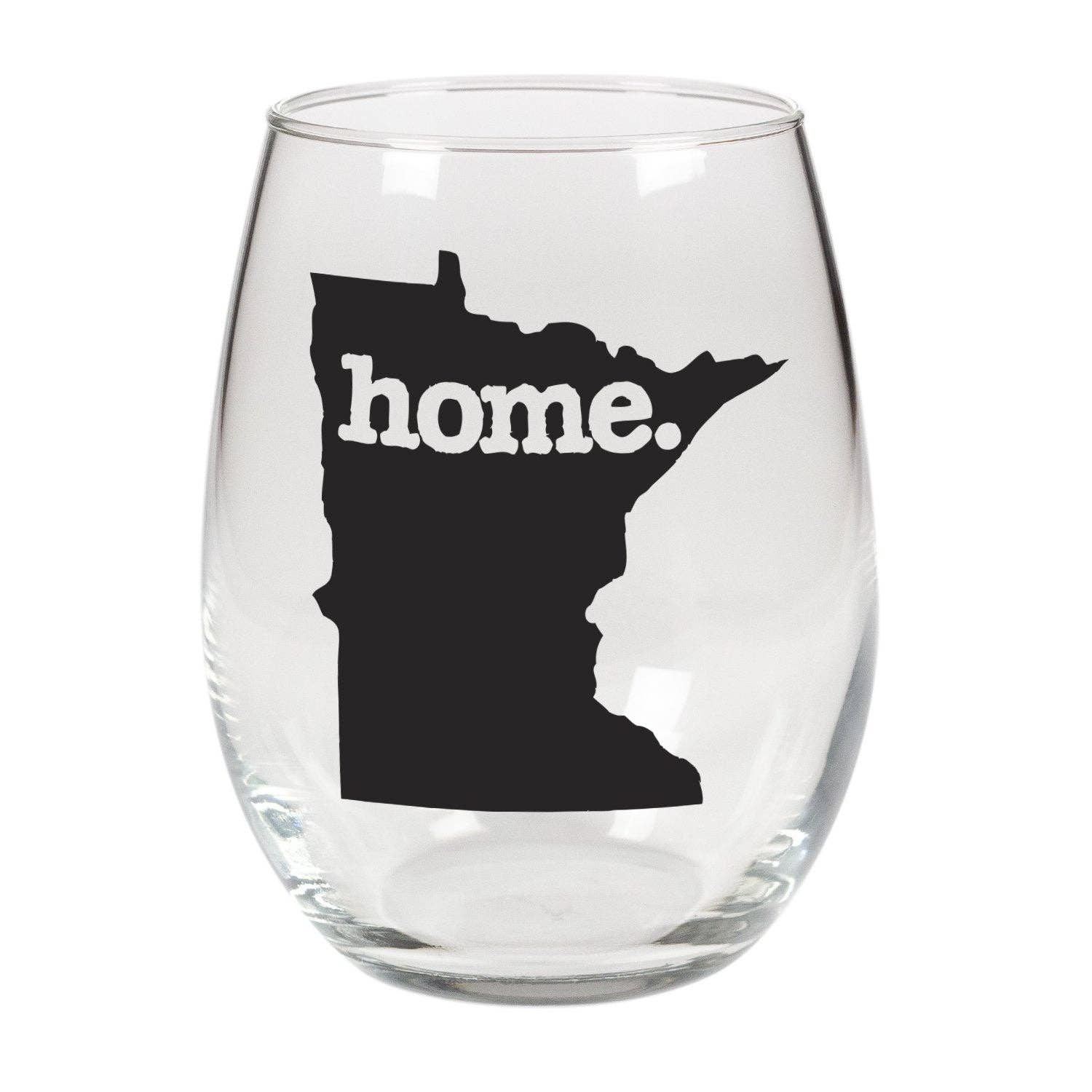 Minnesota Home. Stemless Wine Glass