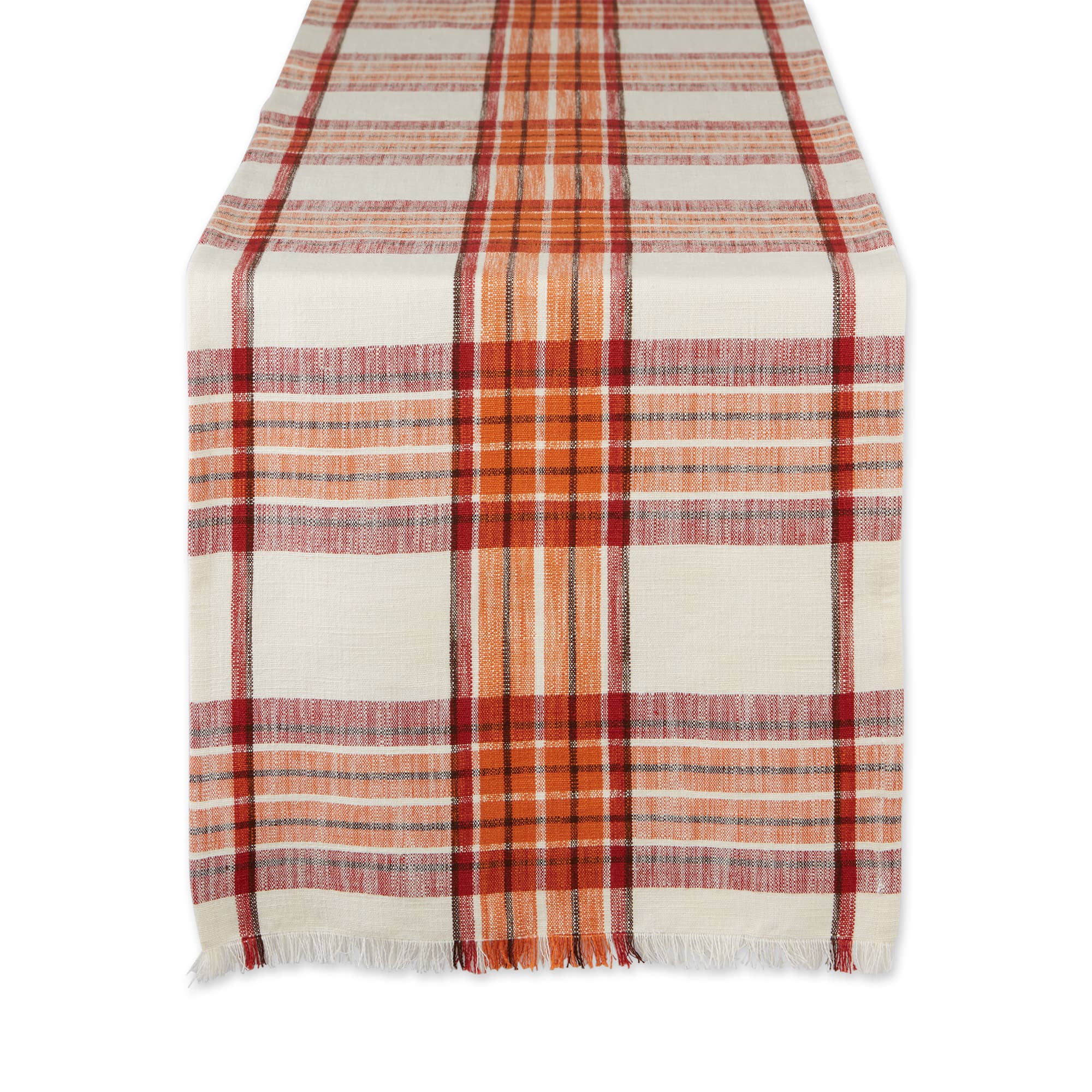 Pumpkin Spice Plaid Table Runner - 72