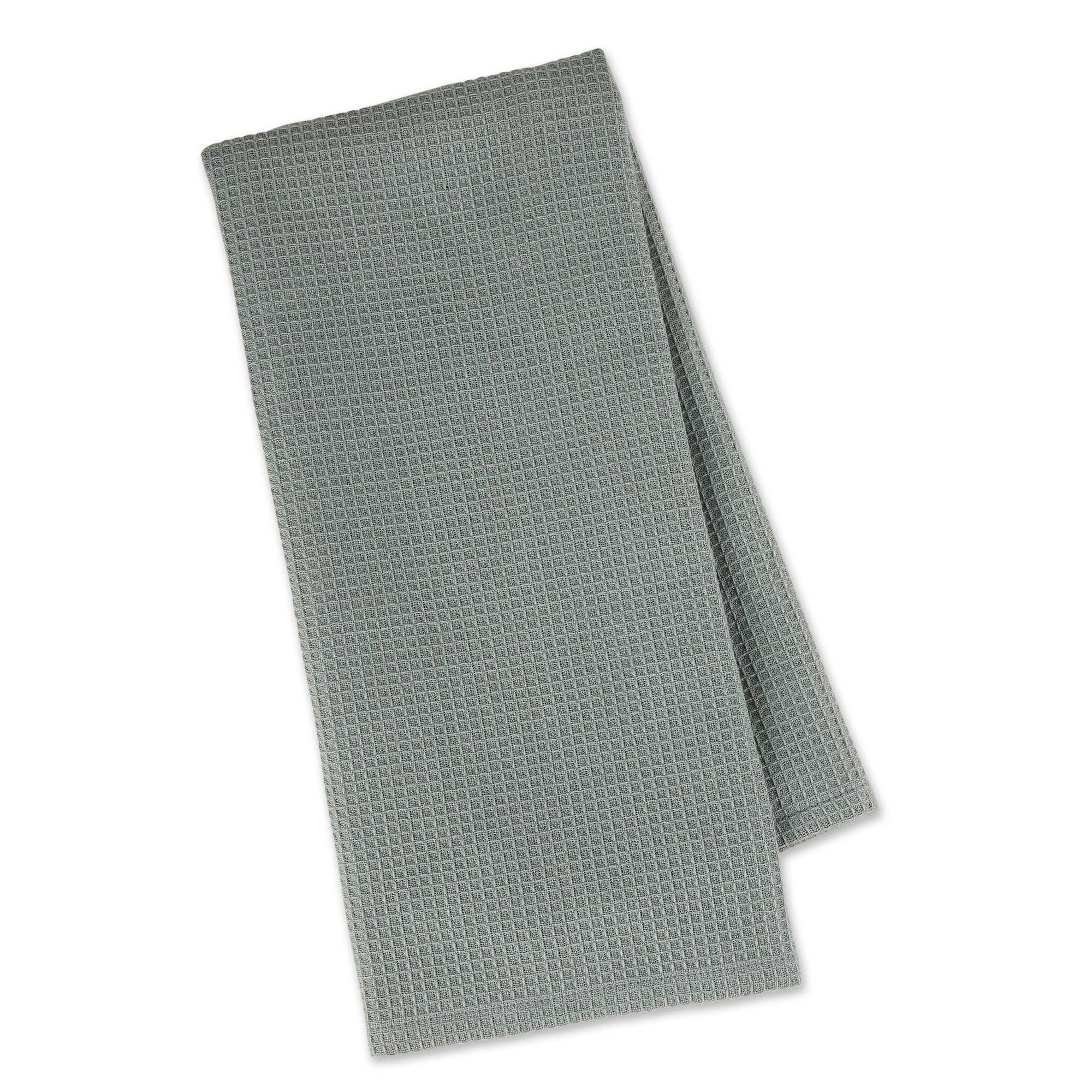 Dove Gray Waffle Dishtowel