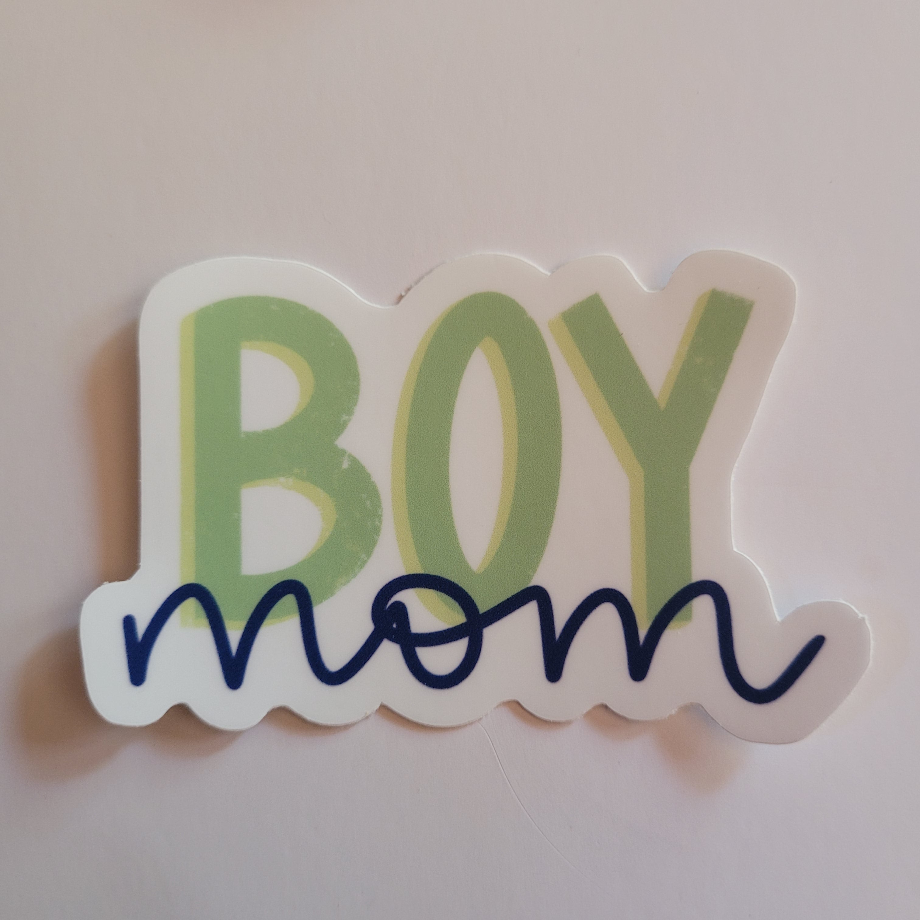 Boy Mom Vinyl Sticker