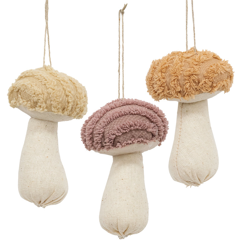 Chenille Stuffed Mushroom Ornament