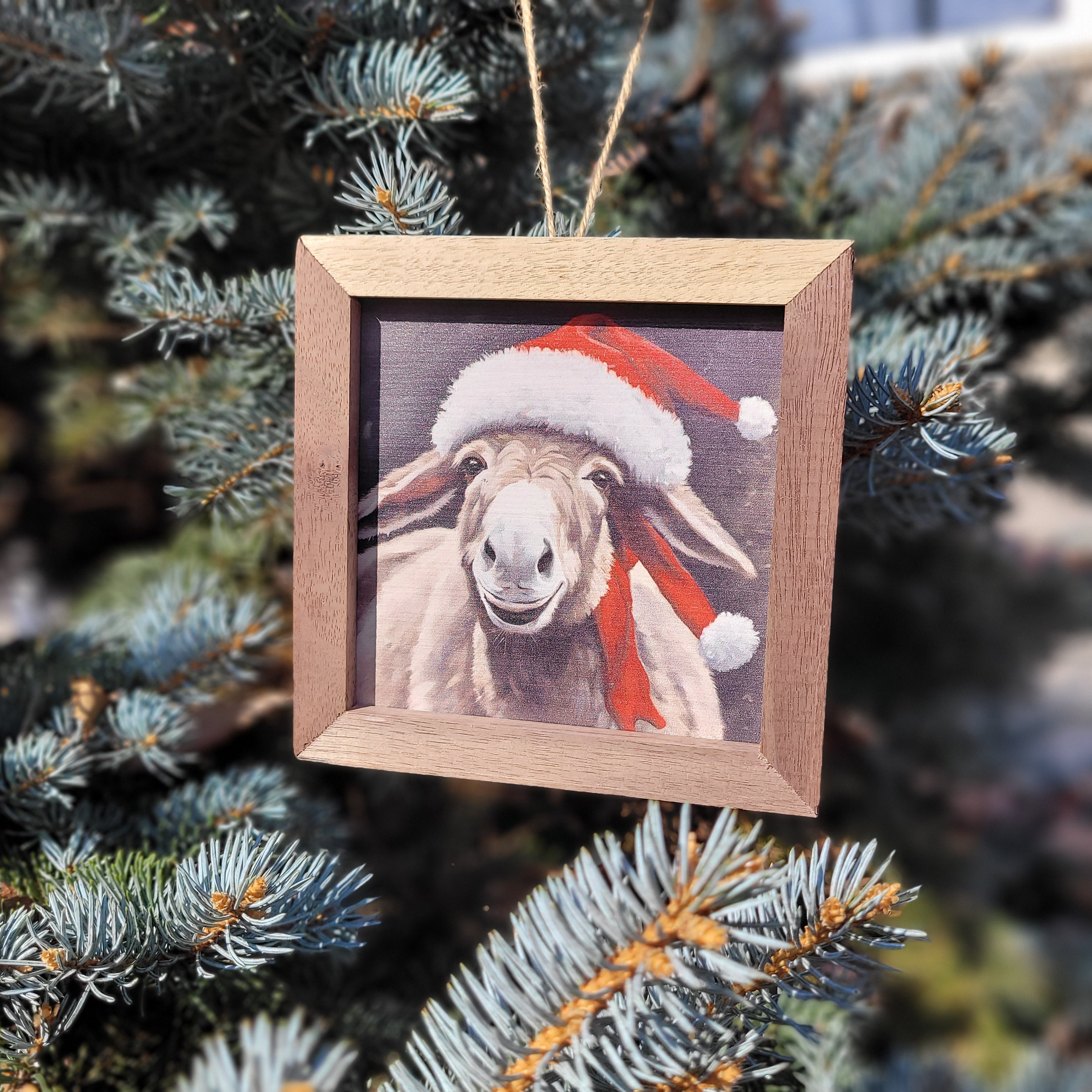 Christmas Donkey Ornament