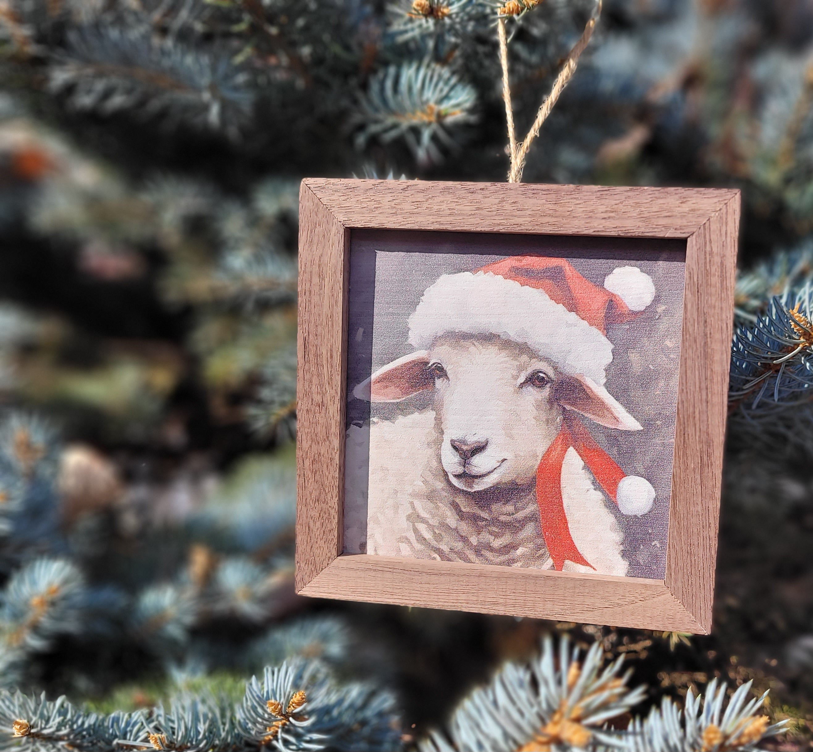 Christmas Lamb Ornament