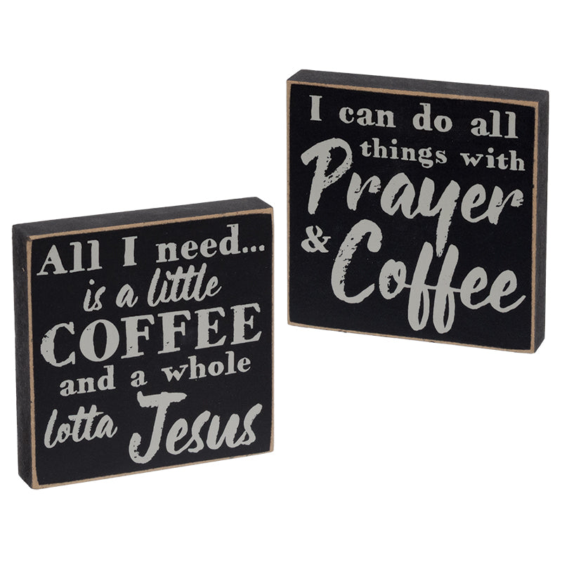 Coffee & Prayer Square Block