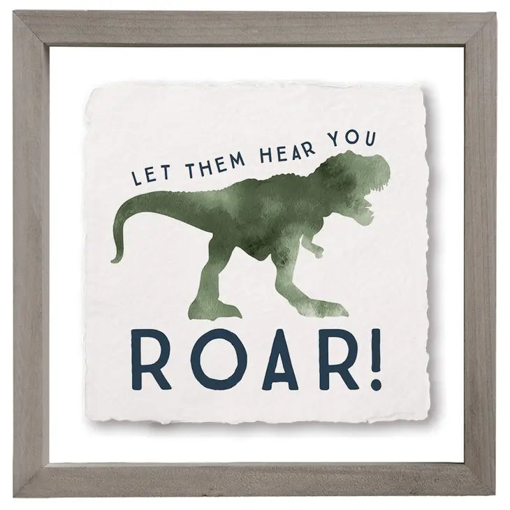 Dinosaur Roar Floating Art