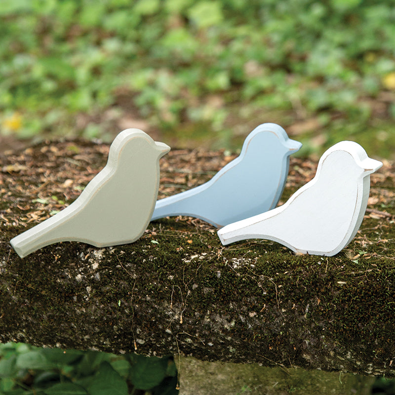 Distressed Chunky Wooden Spring Bird