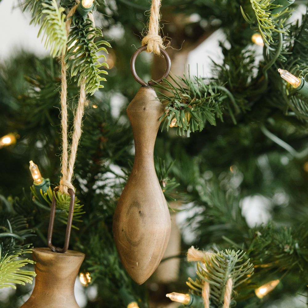 Icicle Wood Cutout Ornament