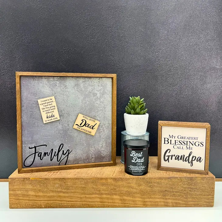 Magnetic Family Photo Board