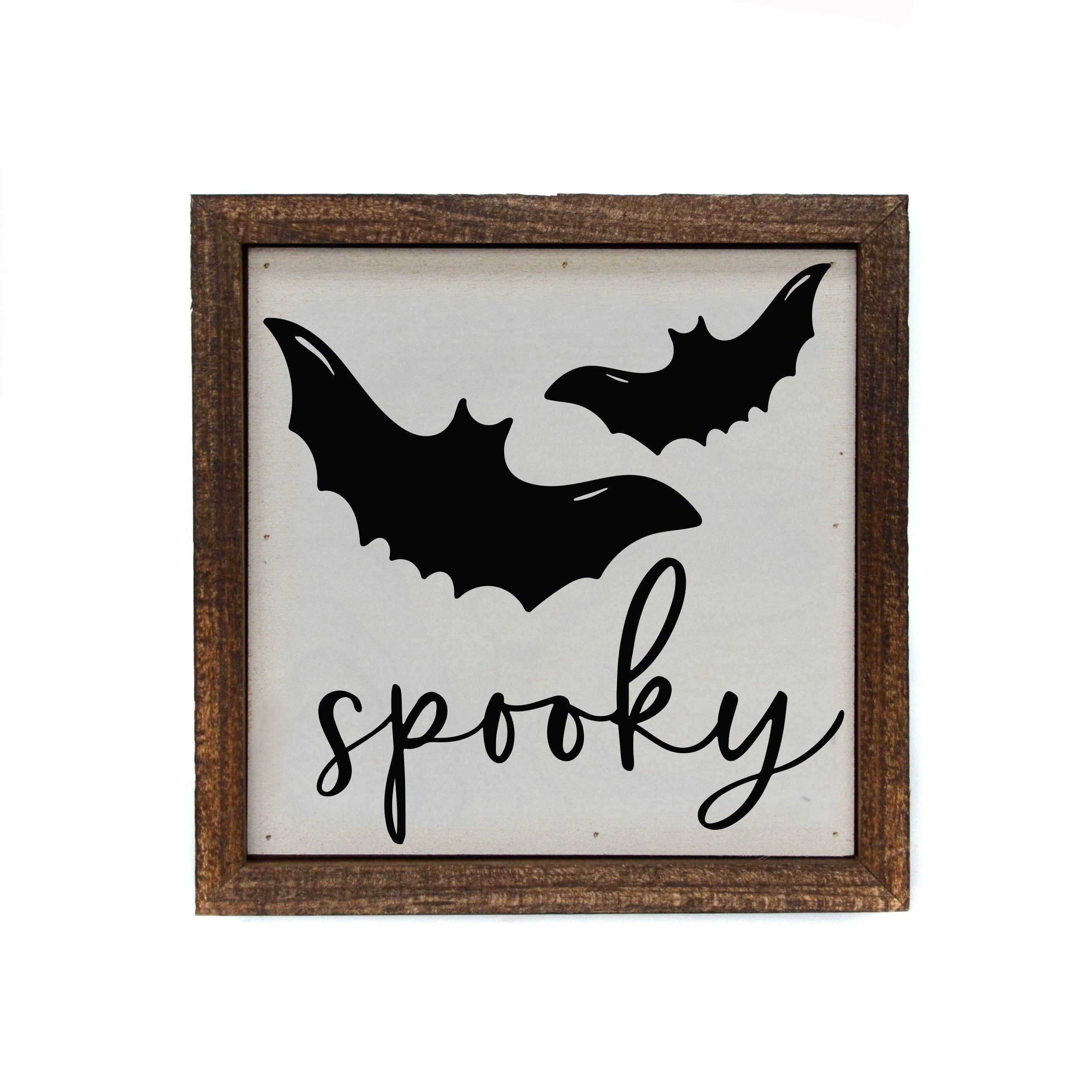 Spooky Bat Halloween Sign 6x6