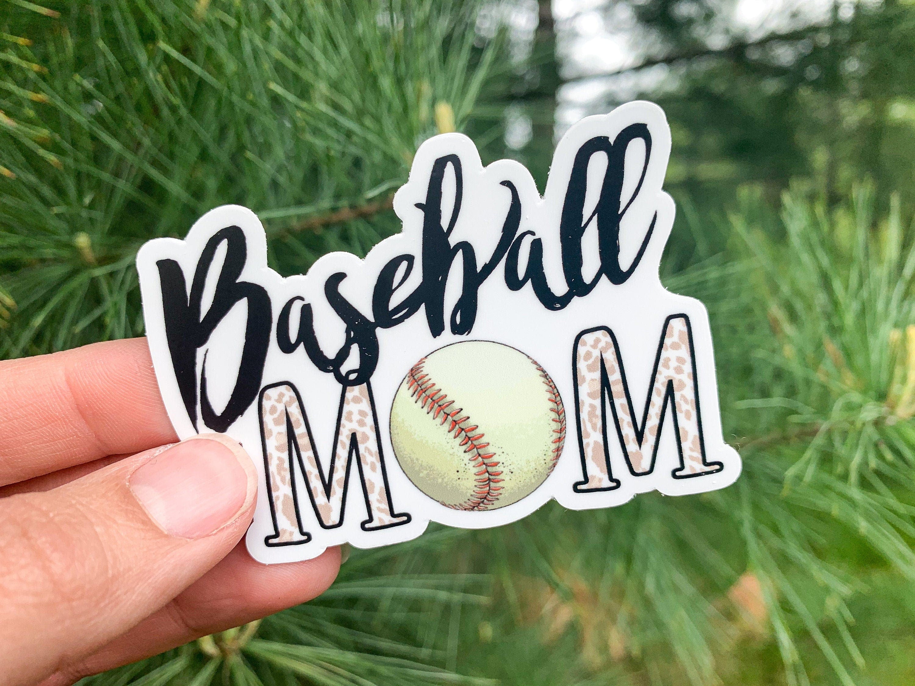 Baseball Mom Vinyl Sticker