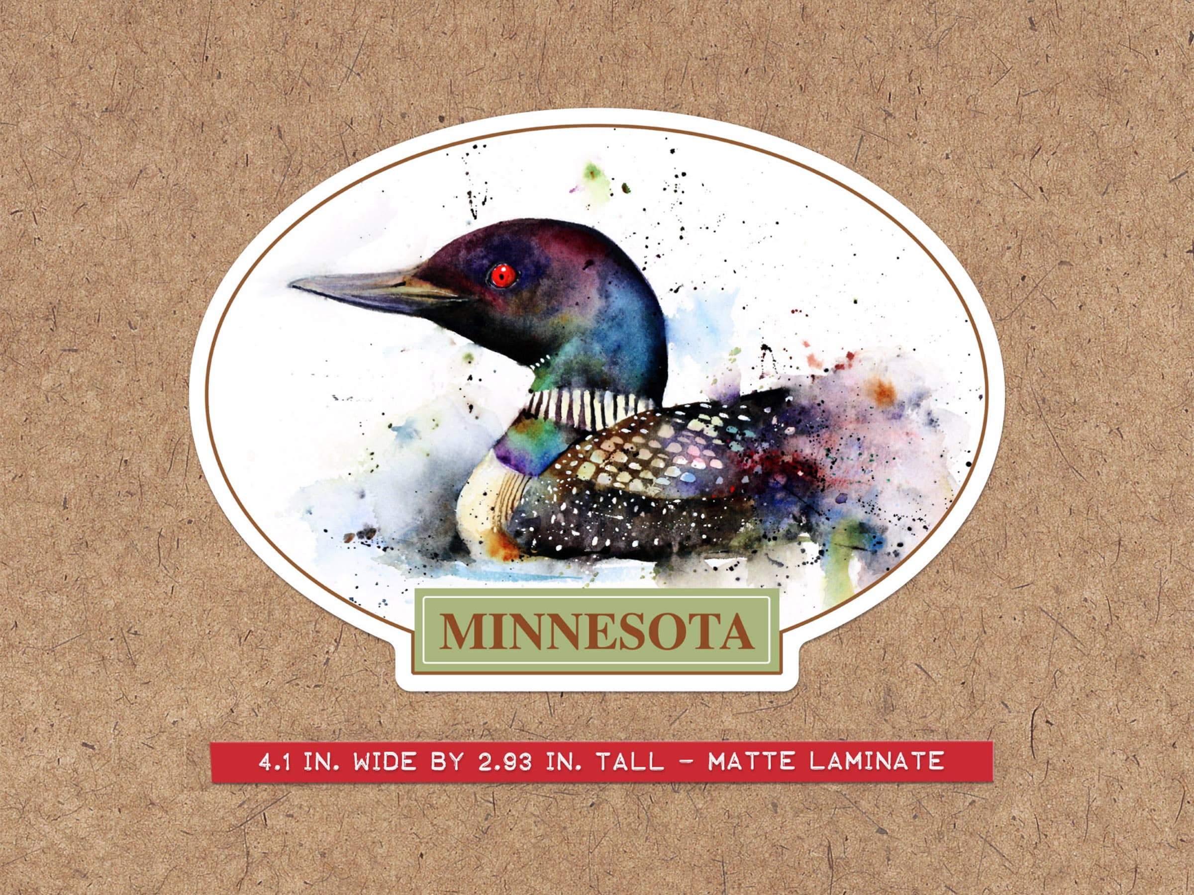 Minnesota Loon Sticker