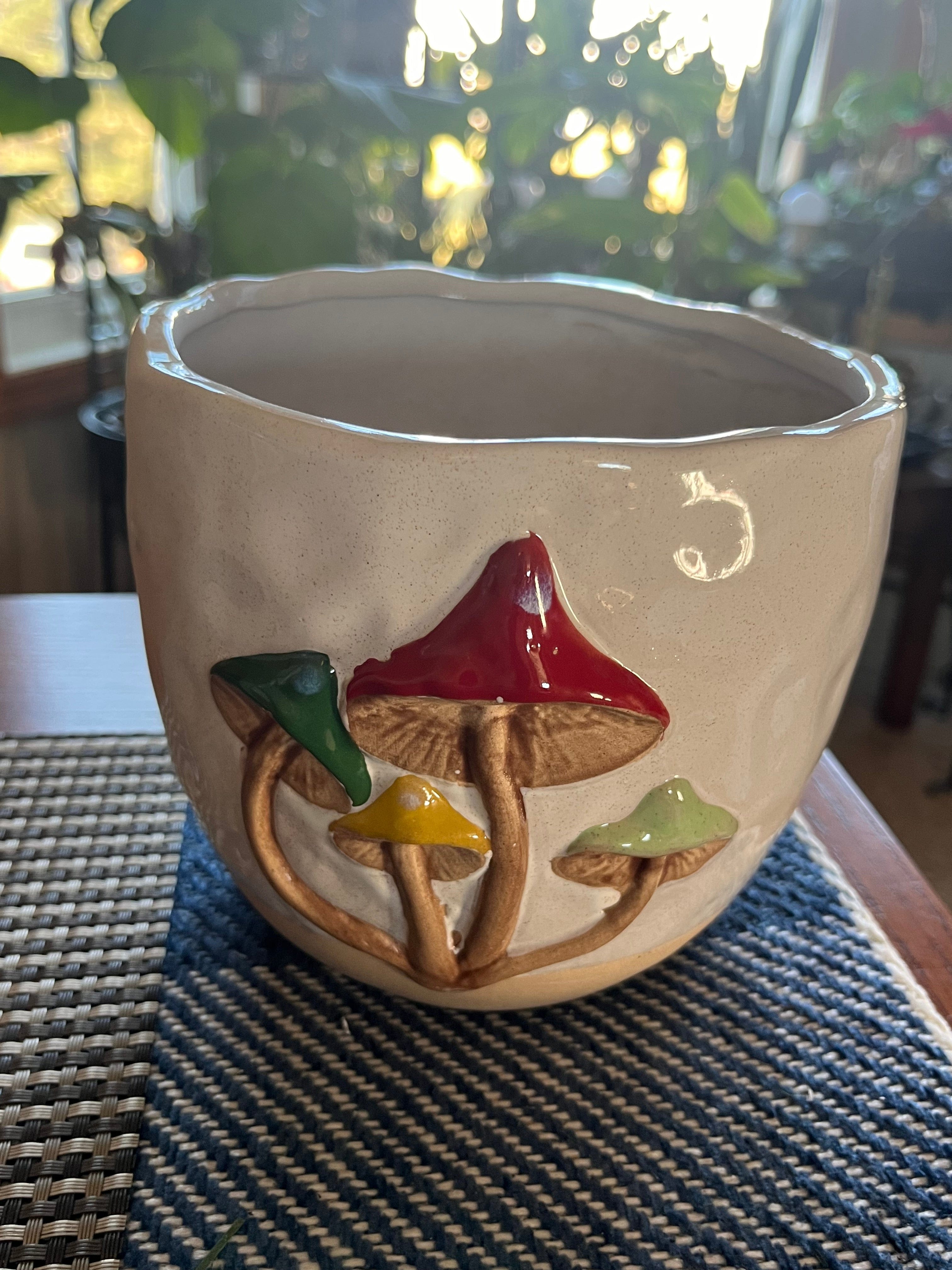 Ceramic Mushroom Planter