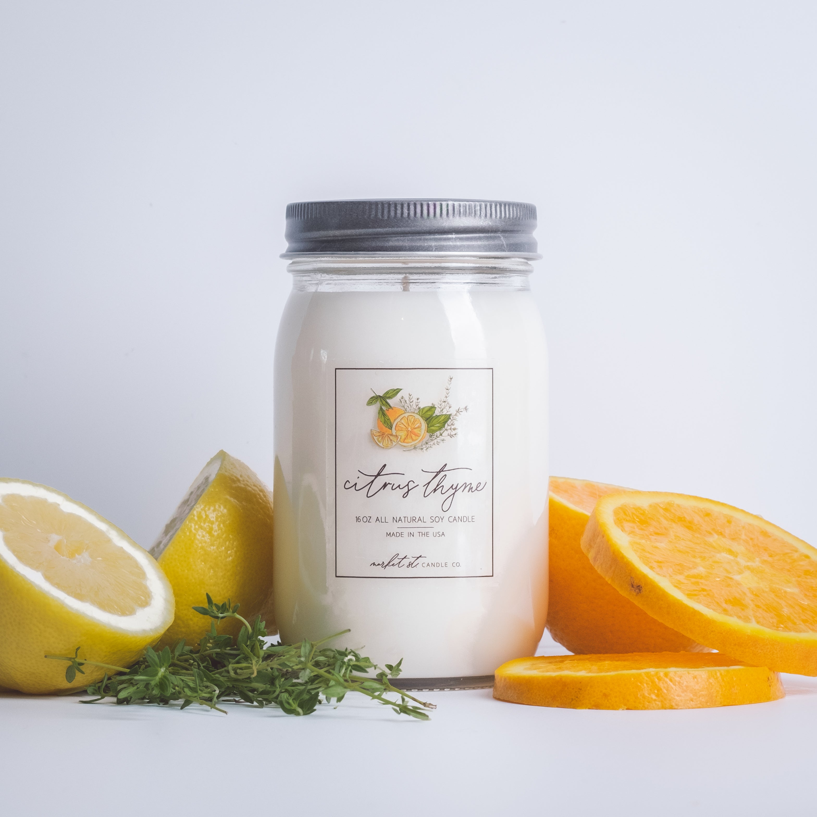 Citrus Thyme Soy Candle