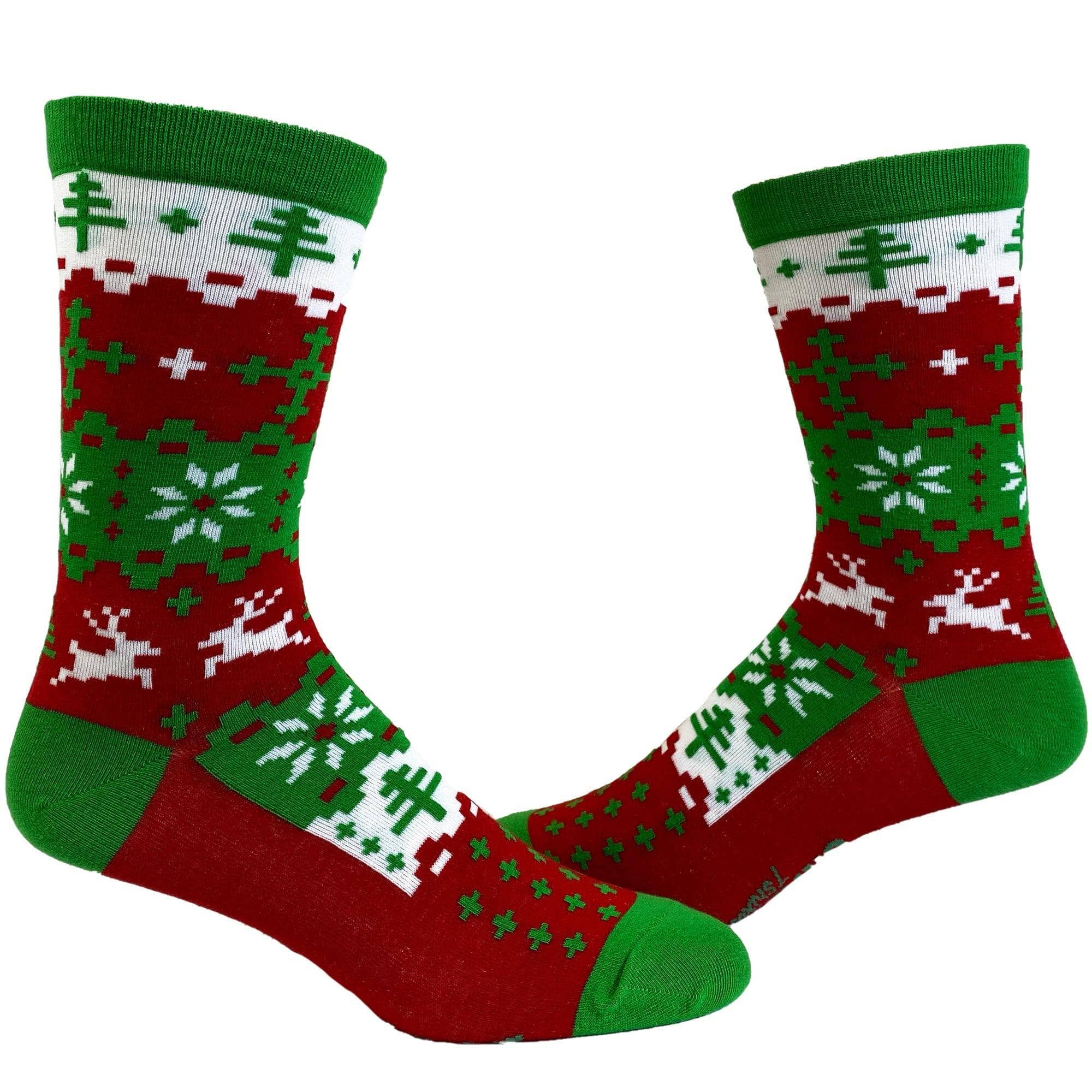 Ugly Christmas Sweater Men's Socks