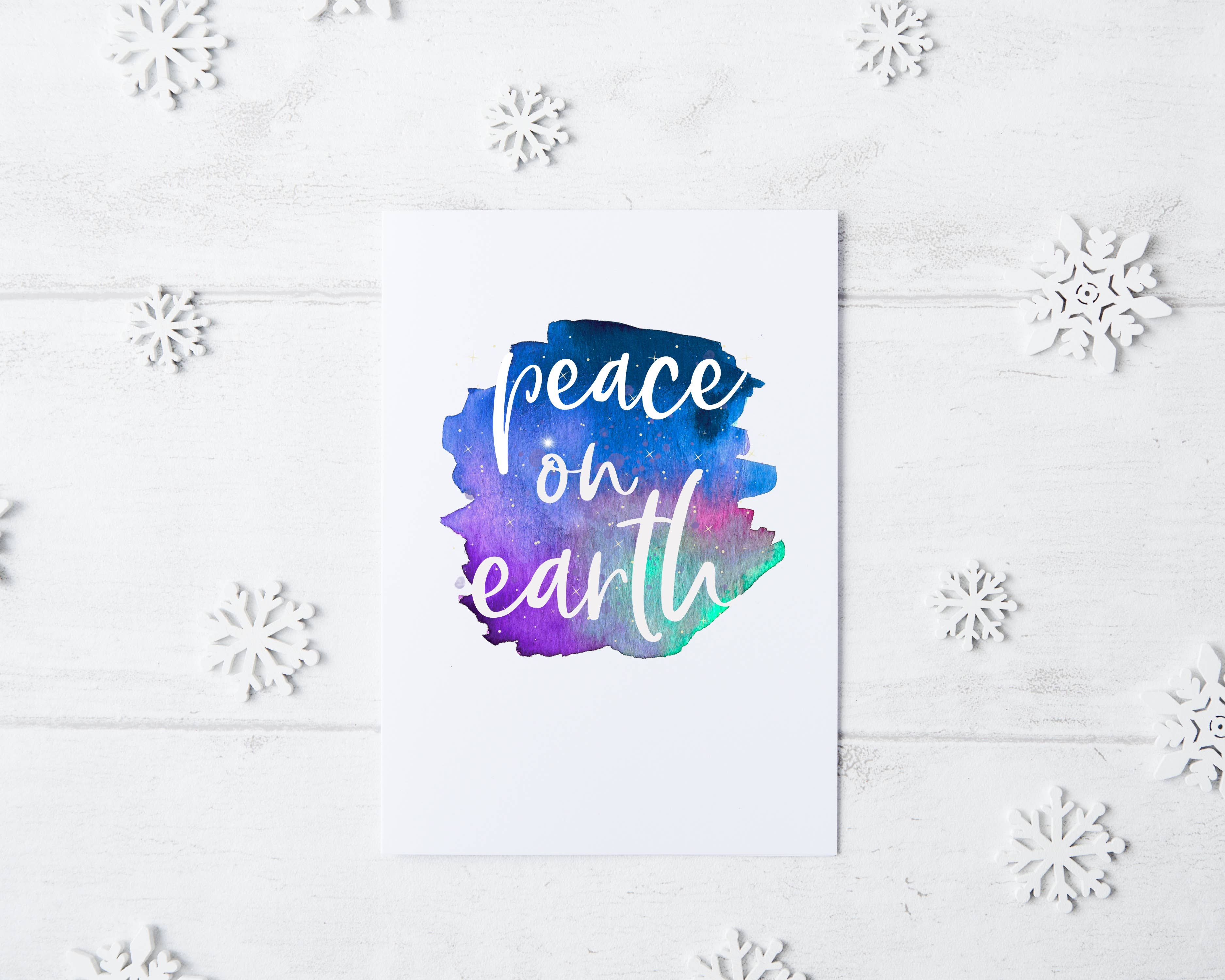 Peace on Earth Holiday Card