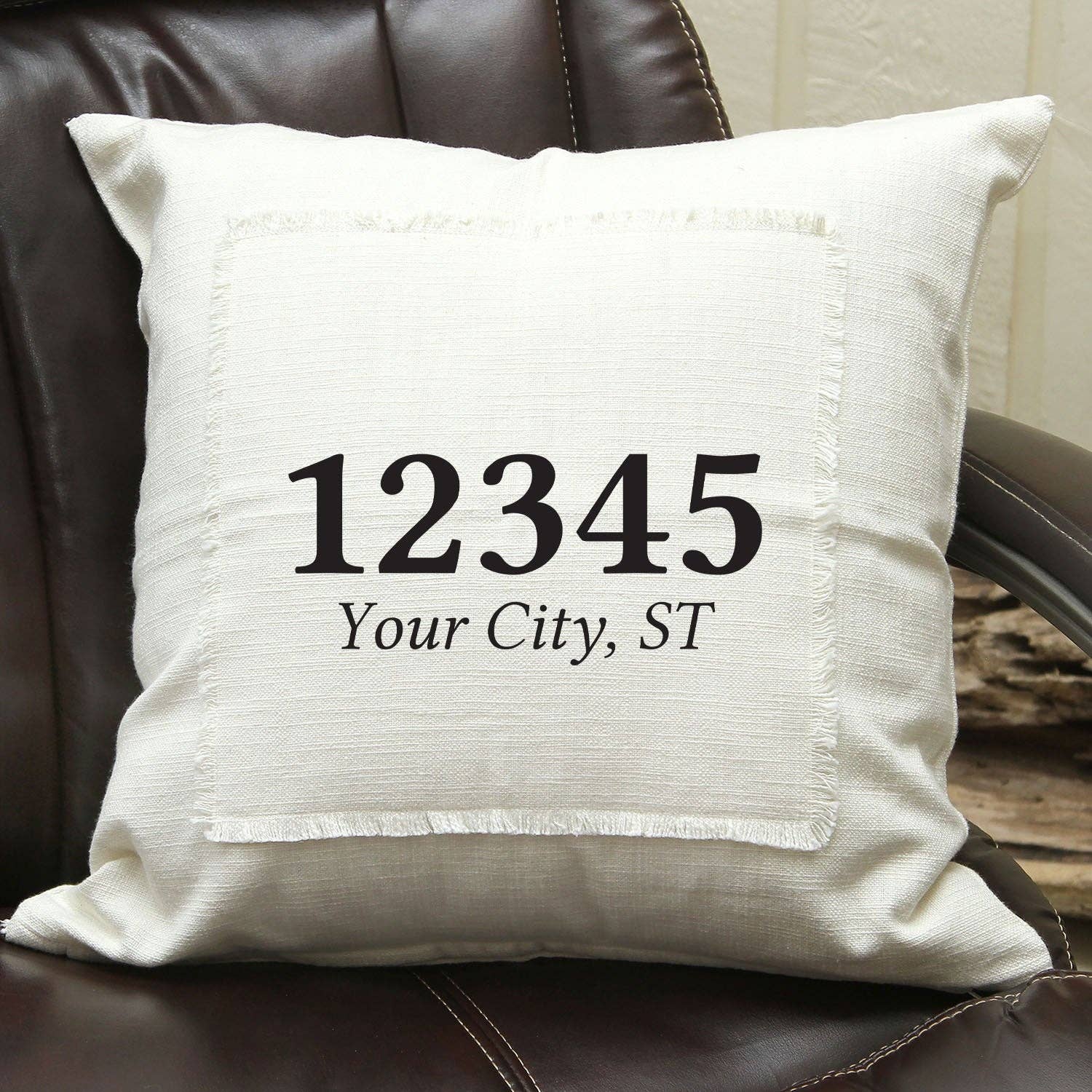 Postal Code Pillow Cover
