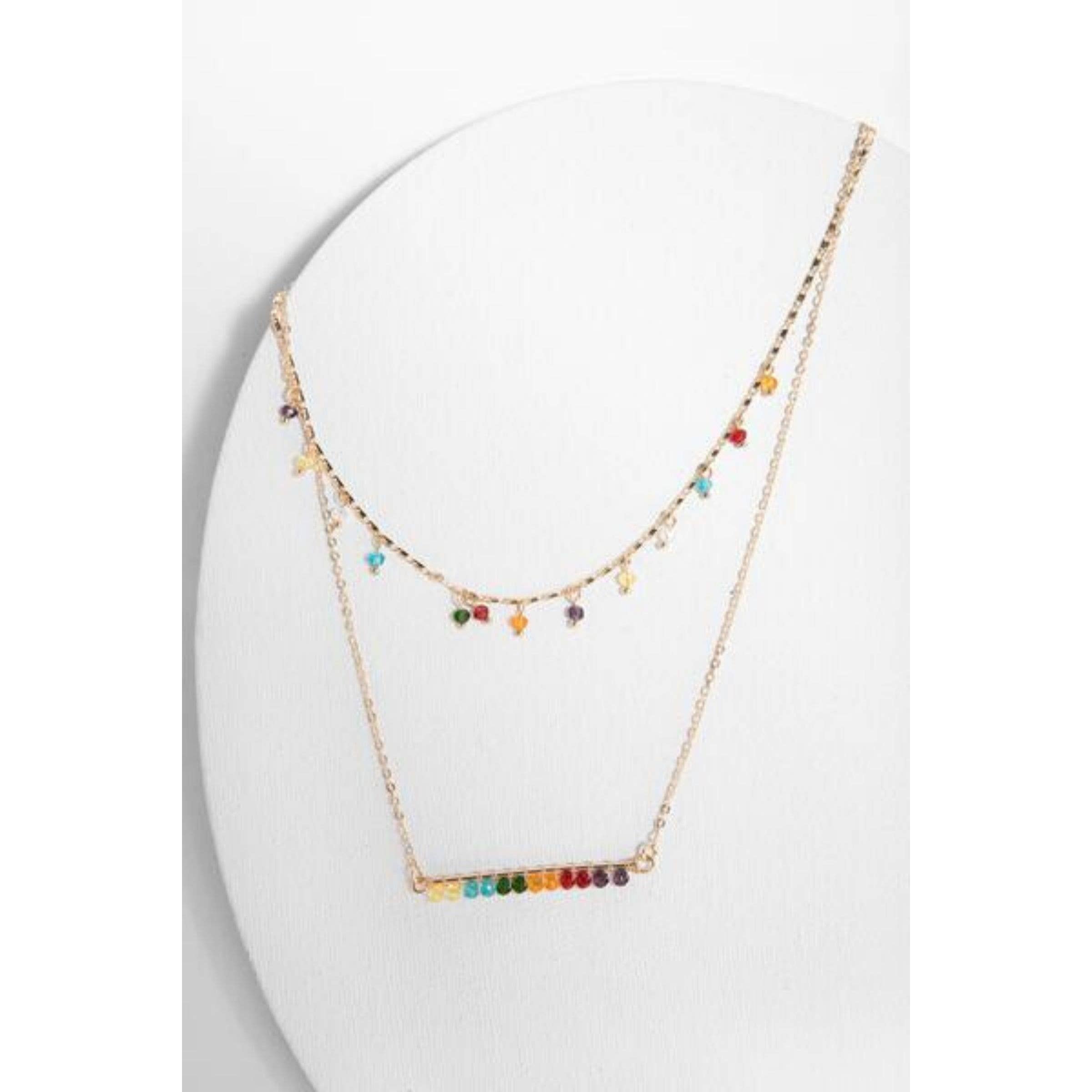 Rainbow Bright Layered Necklace