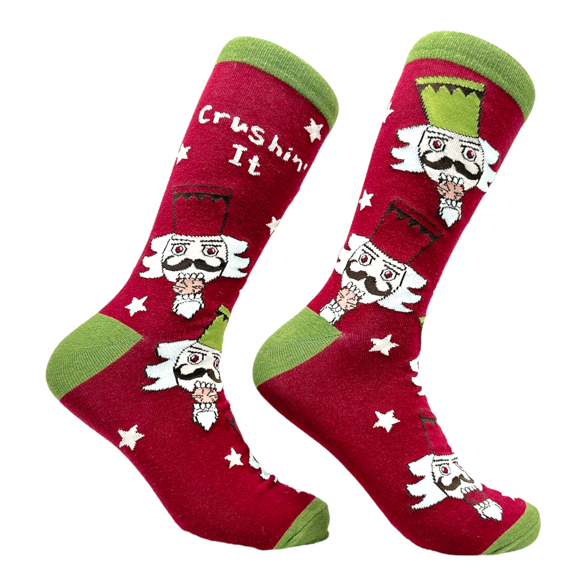 Women's Crushin It Holiday Nutcracker Socks: Women's (5-10)