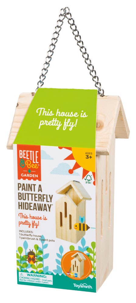 Beetle & Bee - Paint-A-Butterfly Hideaway House