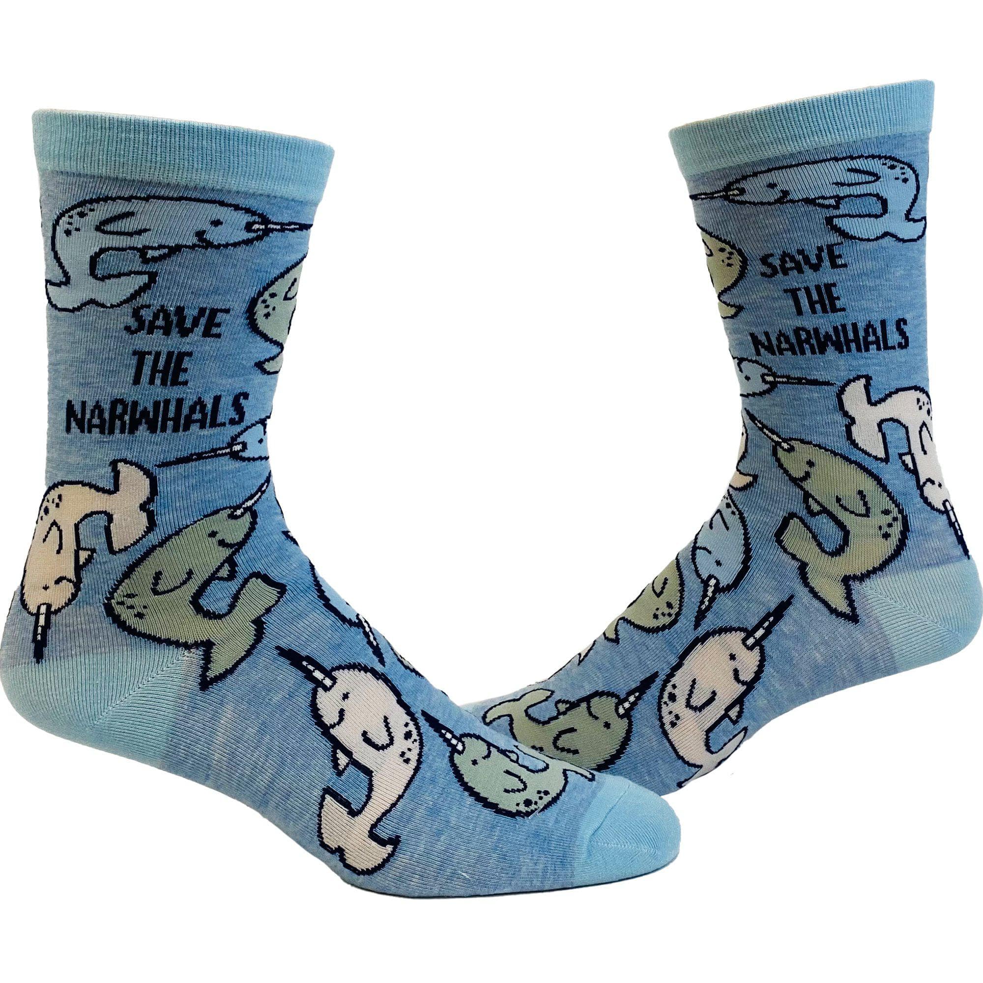 Women's Save The Narwhals Socks