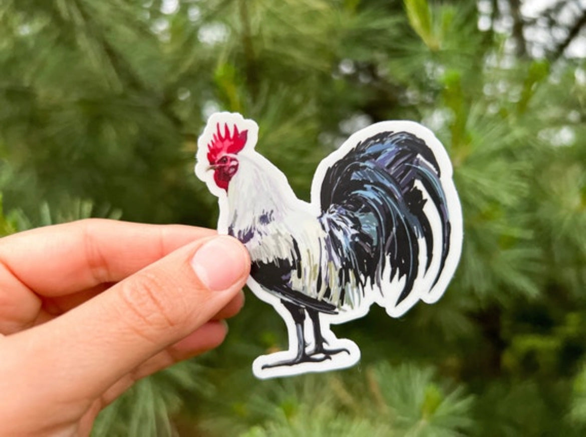 Rooster Vinyl Sticker